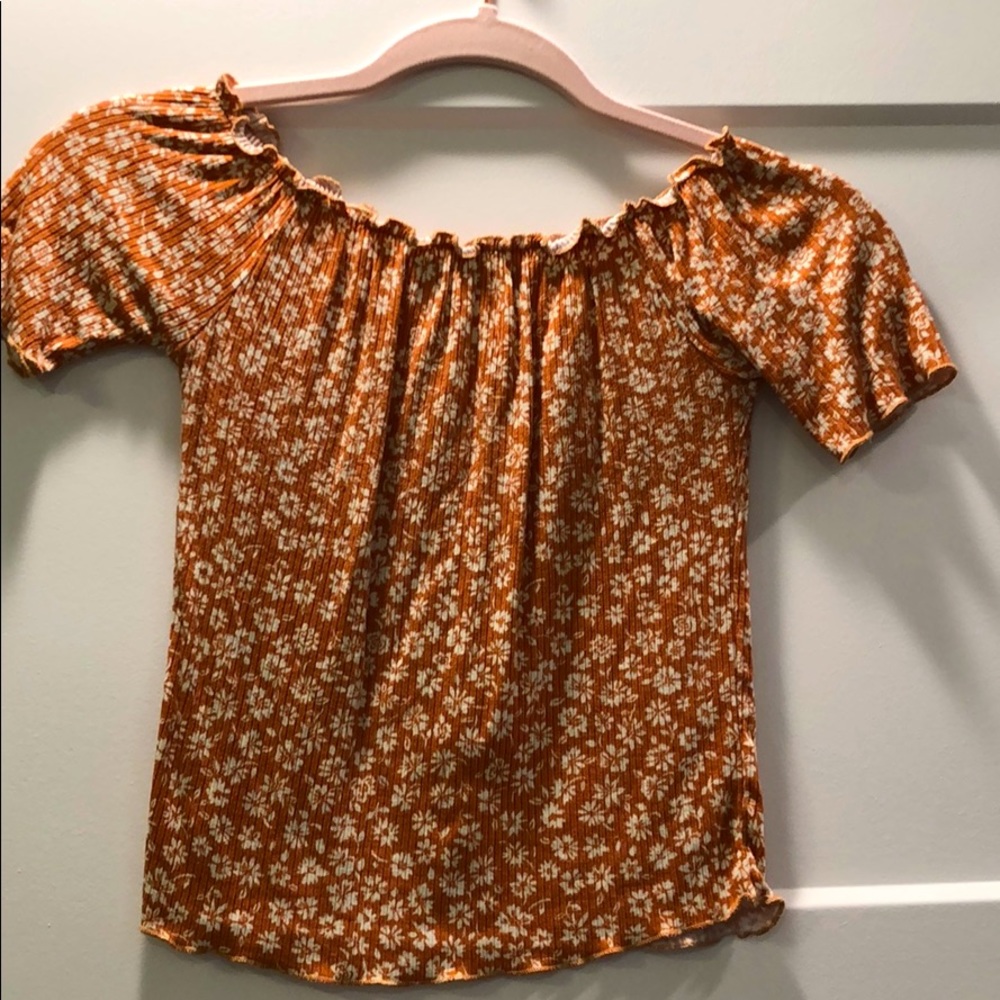 Burnt orange cropped top
